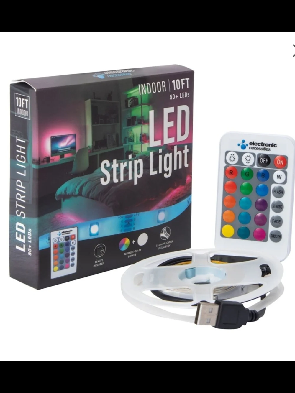 LED Strip Light USB Kit - White -